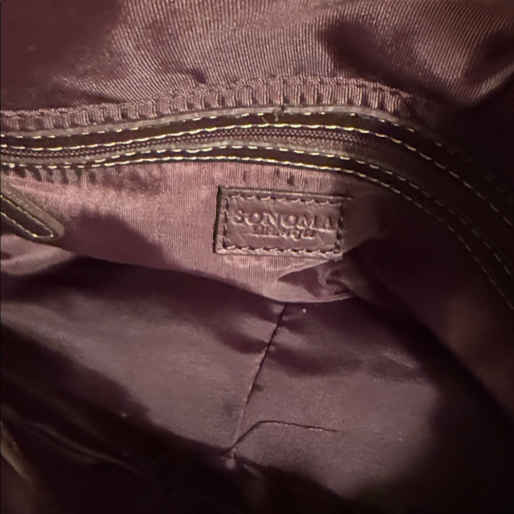 Brown Leather Shoulder Bag by Sonoma Life & Style - Picture 8 of 8